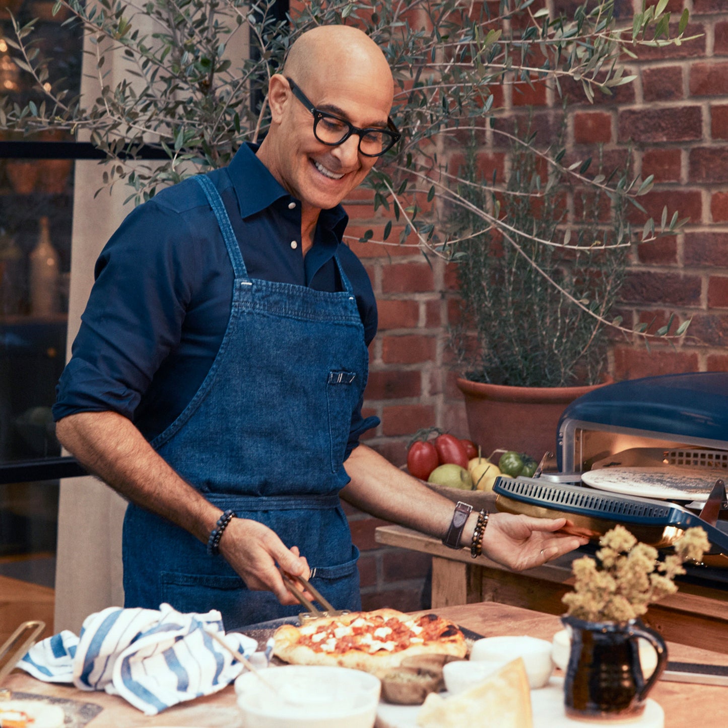 Stanley Tucci™ Indoor and Outdoor Pizza Oven | Marino Blue
