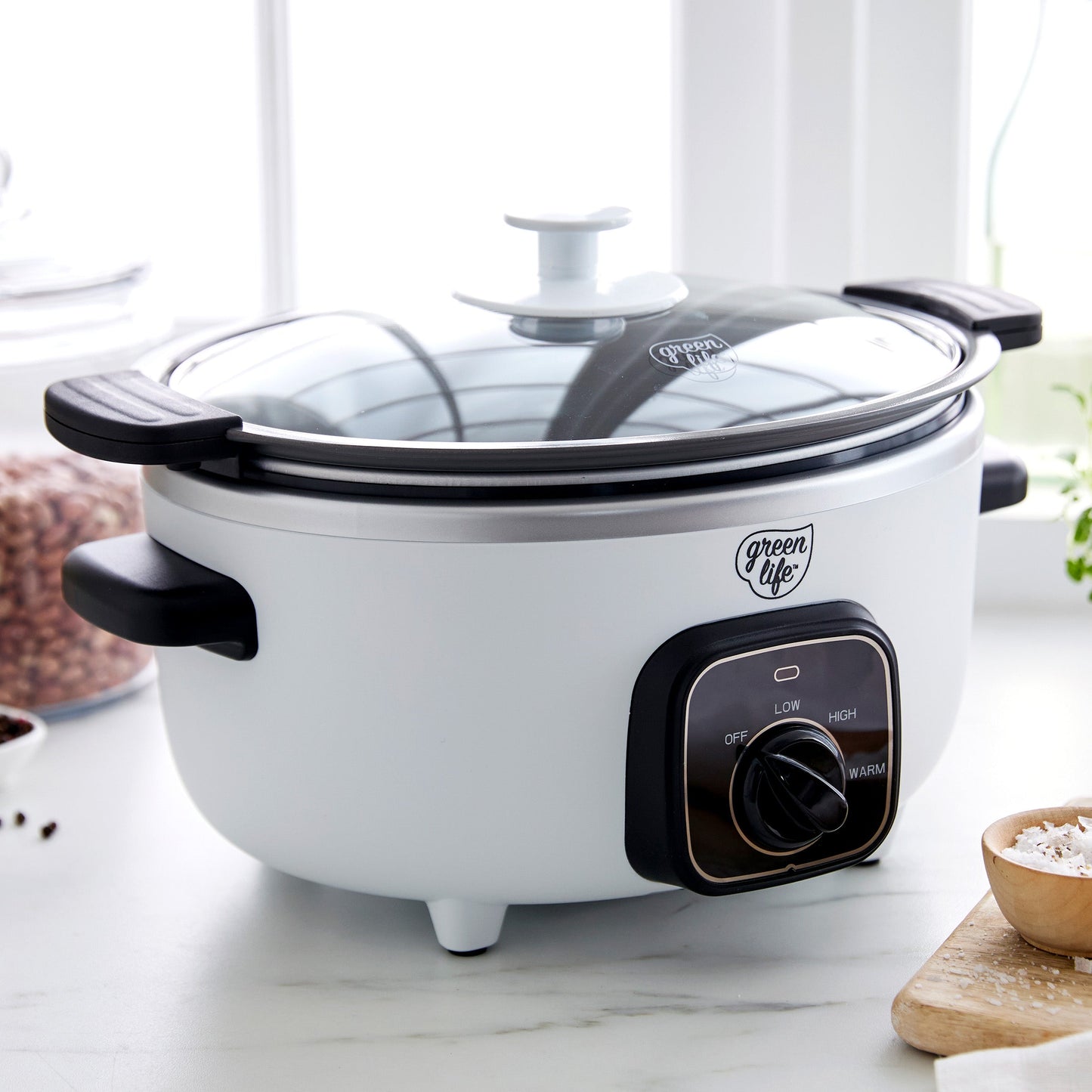 GreenLife Healthy 3.5-Quart Slow Cooker | White
