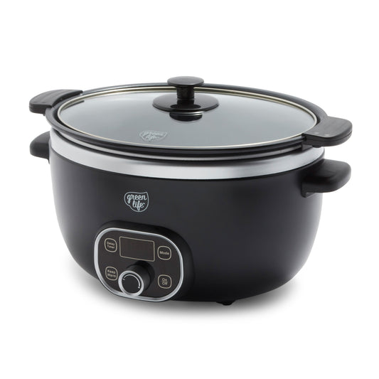 GreenLife Healthy 8-Quart Slow Cooker | Black