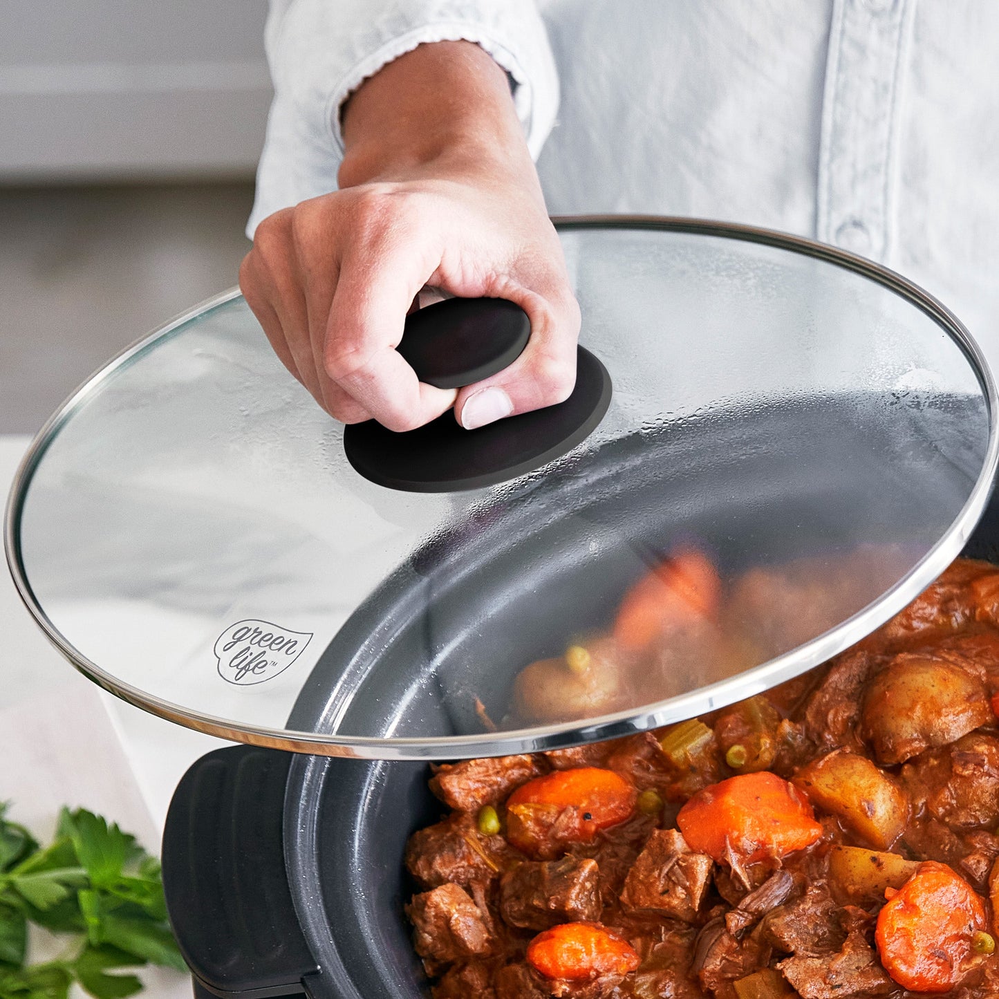 GreenLife Healthy 8-Quart Slow Cooker | Black