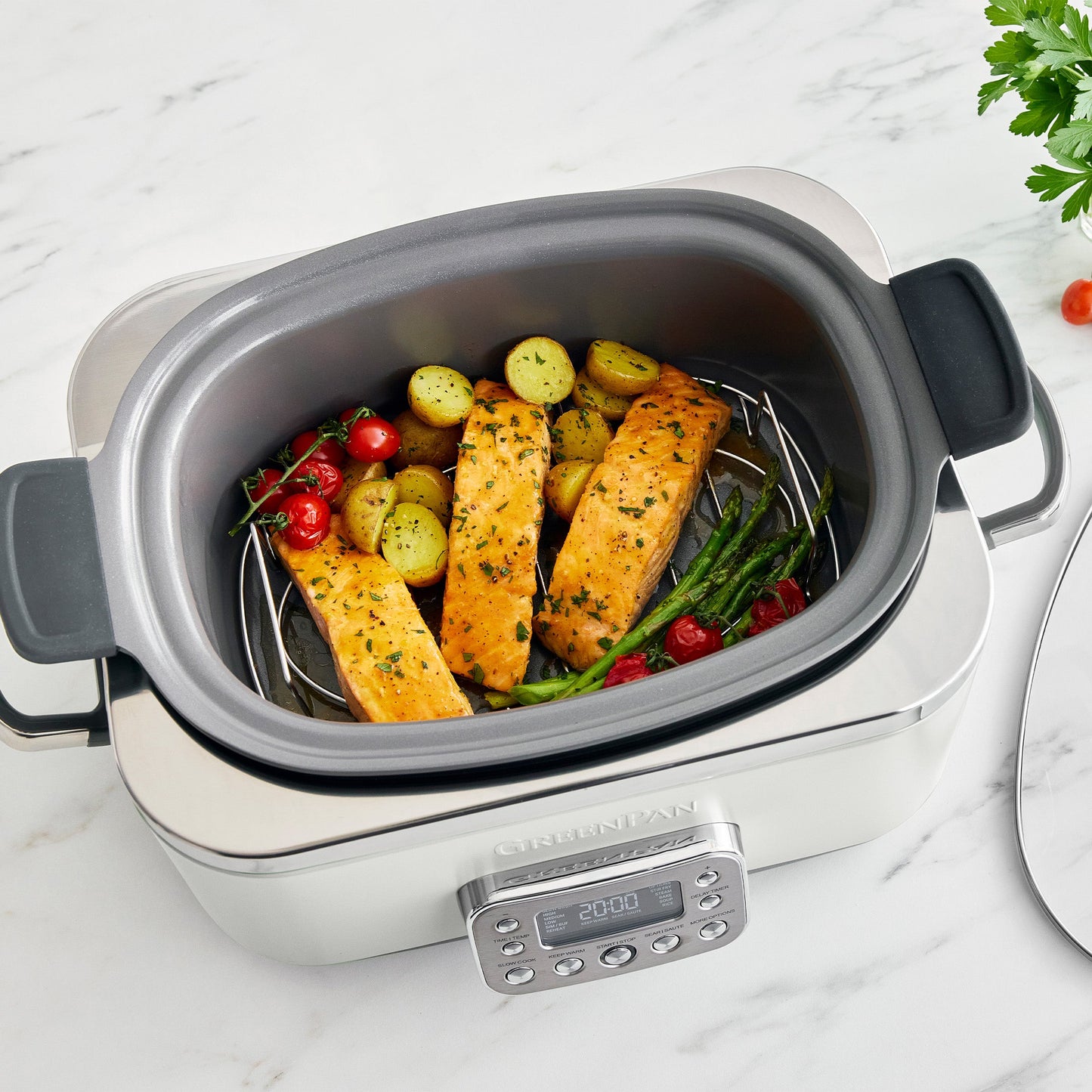 Elite 14-in-1 6-Quart Slow Cooker | Cloud Cream