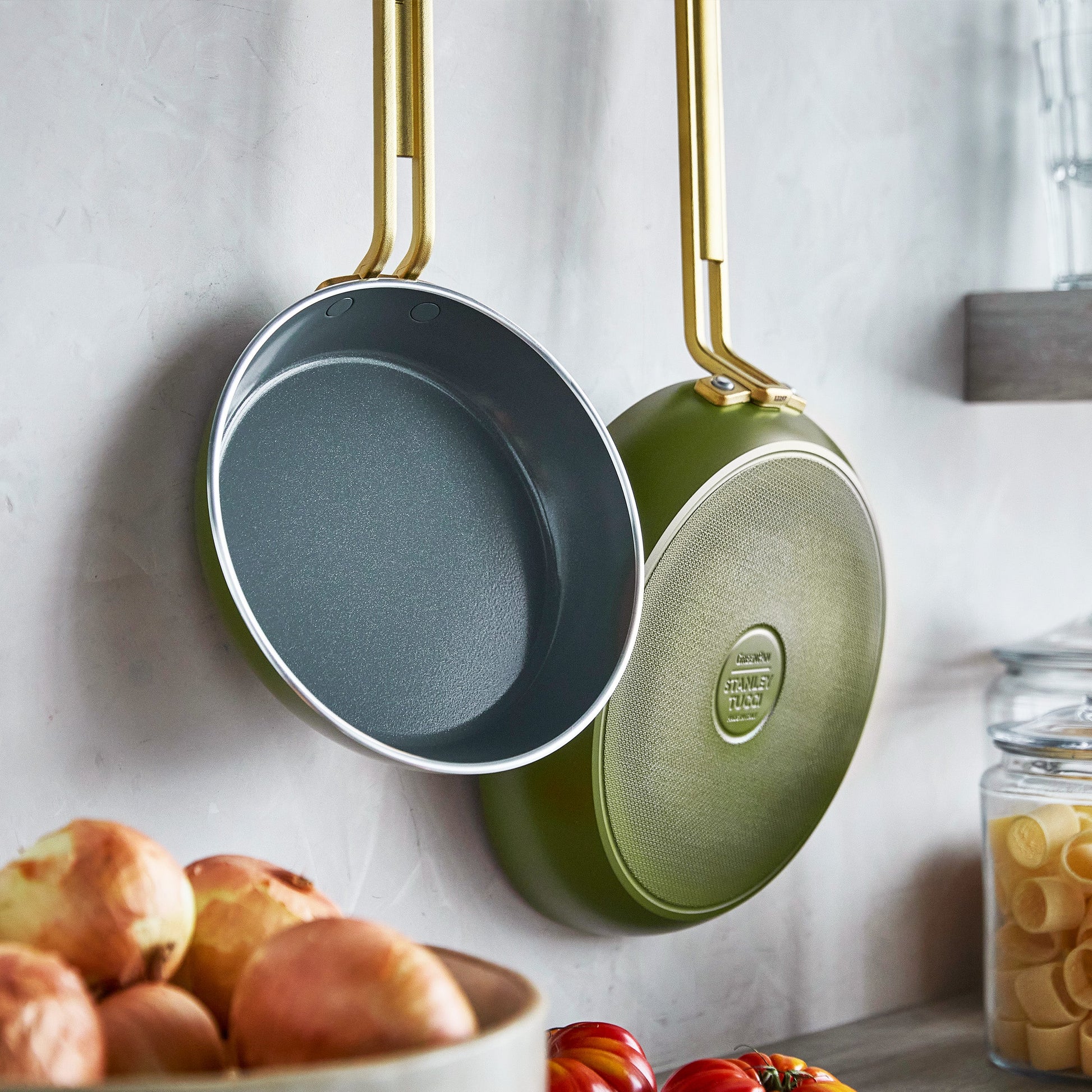 Stanley Tucci™ Ceramic Nonstick 11-Piece Cookware Set | Tuscan Olive