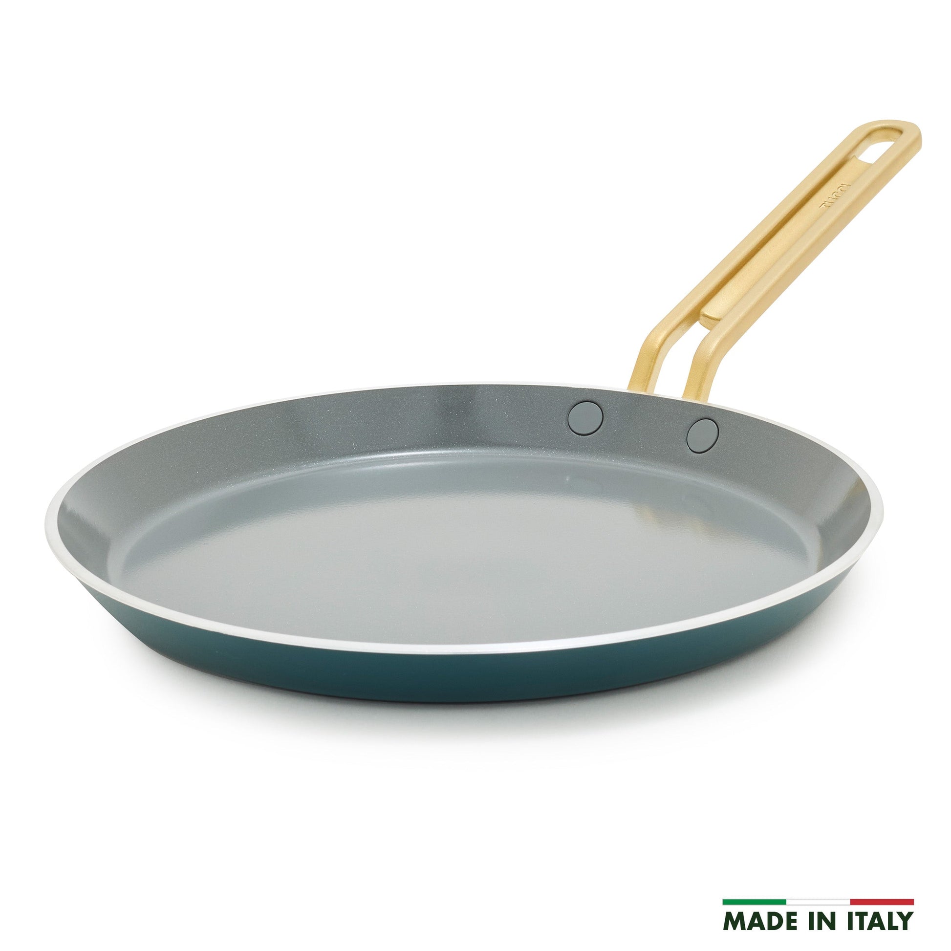 Stanley Tucci™ Ceramic Nonstick 10" Crepe and Omelette Pan | Venetian Teal