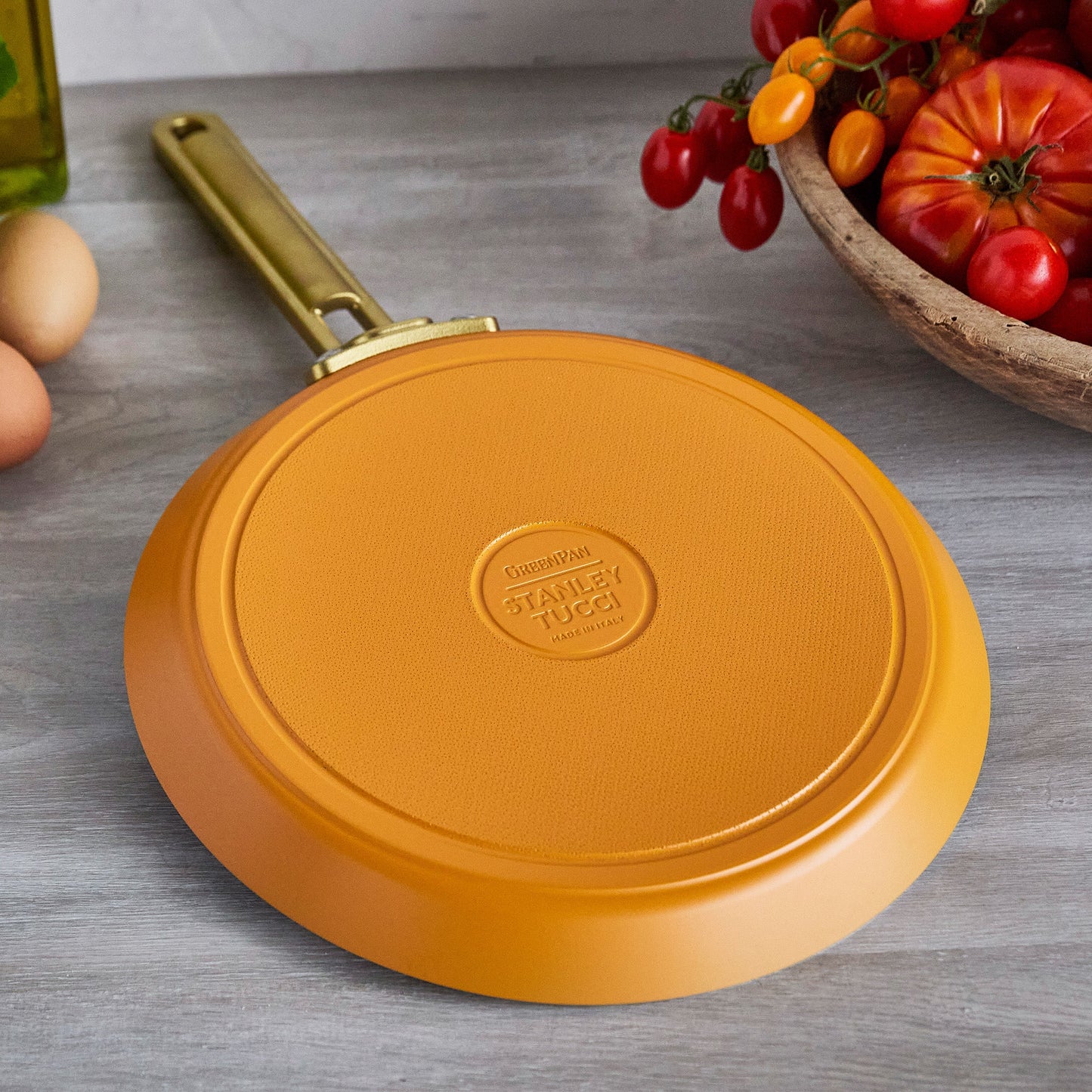 Stanley Tucci™ Ceramic Nonstick 10" Crepe and Omelette Pan | Roma Gold
