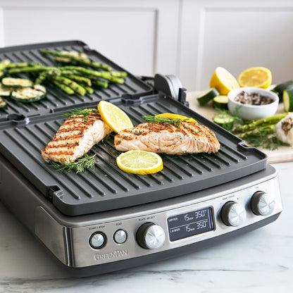 Elite Multi Grill & Griddle with Waffle Plates | Premiere Stainless Steel