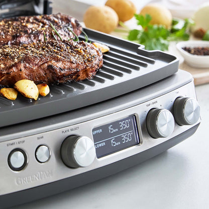 Elite Multi Grill & Griddle with Waffle Plates | Graphite