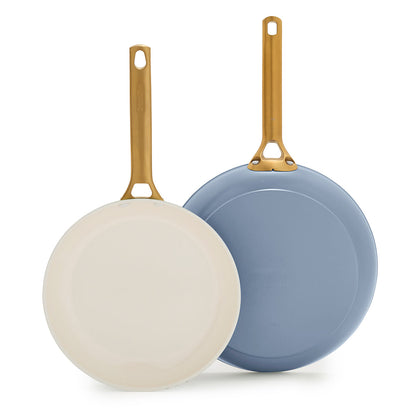 Reserve Pro Ceramic Nonstick 10" and 12" Frypan Set | Ocean