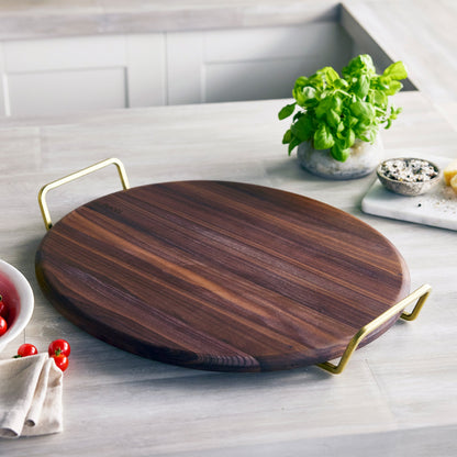 Stanley Tucci™ 20" x 18" Walnut Pizza & Serving Board