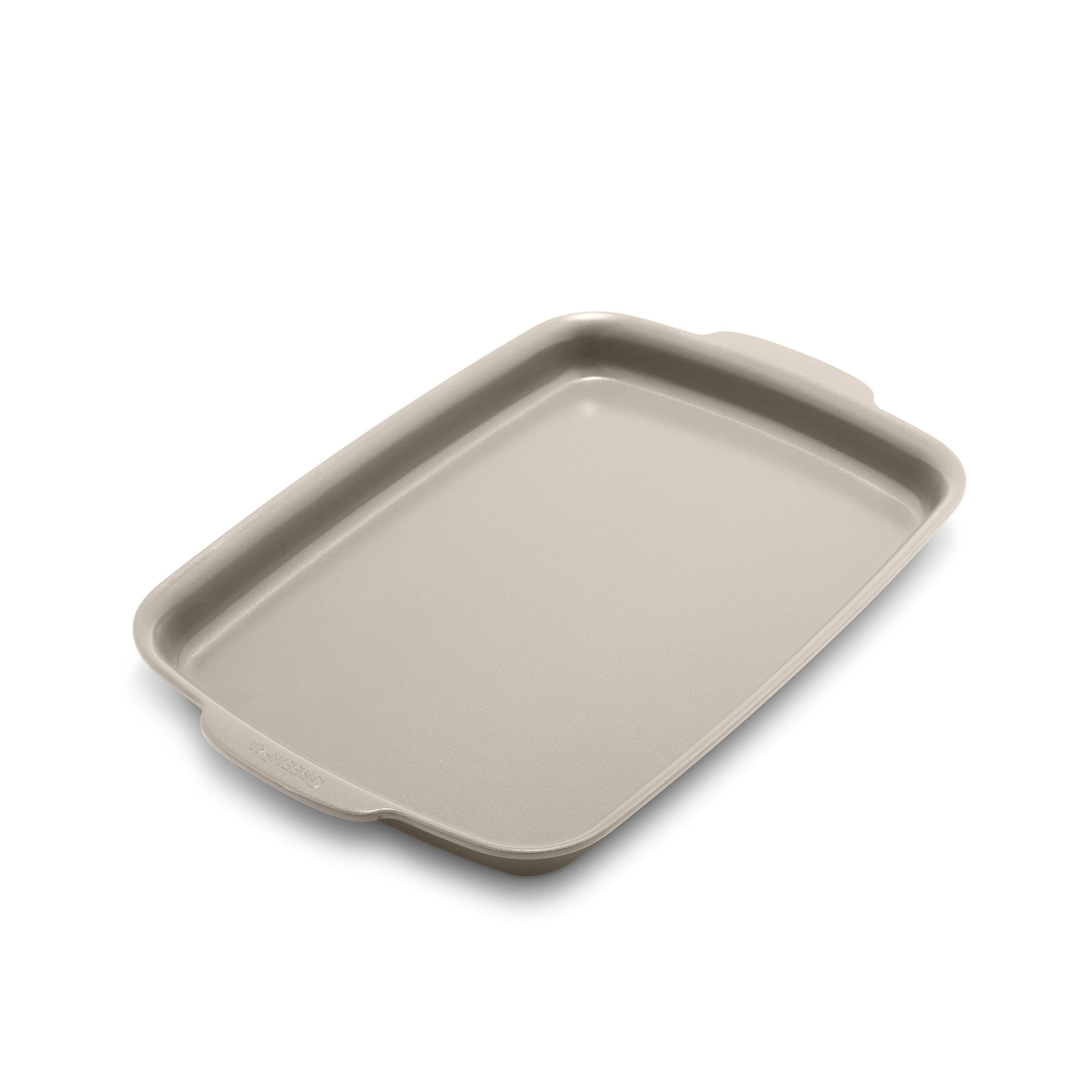 Premiere Ovenware Ceramic Nonstick 13" x 9" Quarter Sheet Pan | Taupe