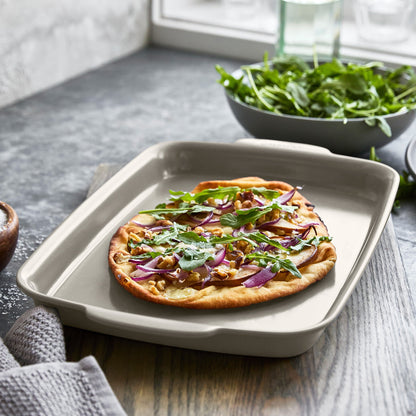 Premiere Ovenware Ceramic Nonstick 2-Piece Sheet Pan Set | Taupe