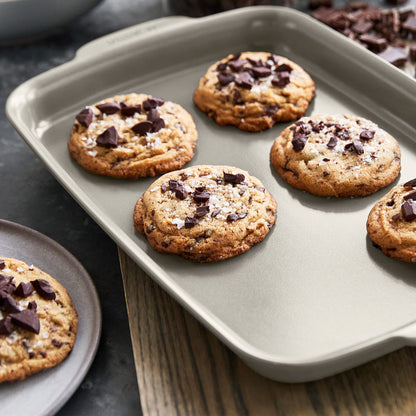 Premiere Ovenware Ceramic Nonstick 13" x 9" Quarter Sheet Pan | Taupe
