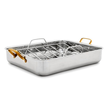 Reserve Stainless Steel 13" x 16" Roaster with Rack