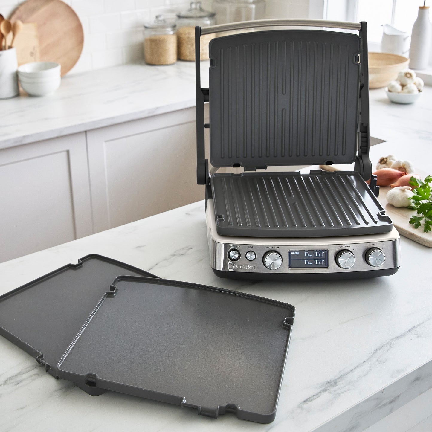 Elite Multi Grill & Griddle with Waffle Plates | Cloud Cream