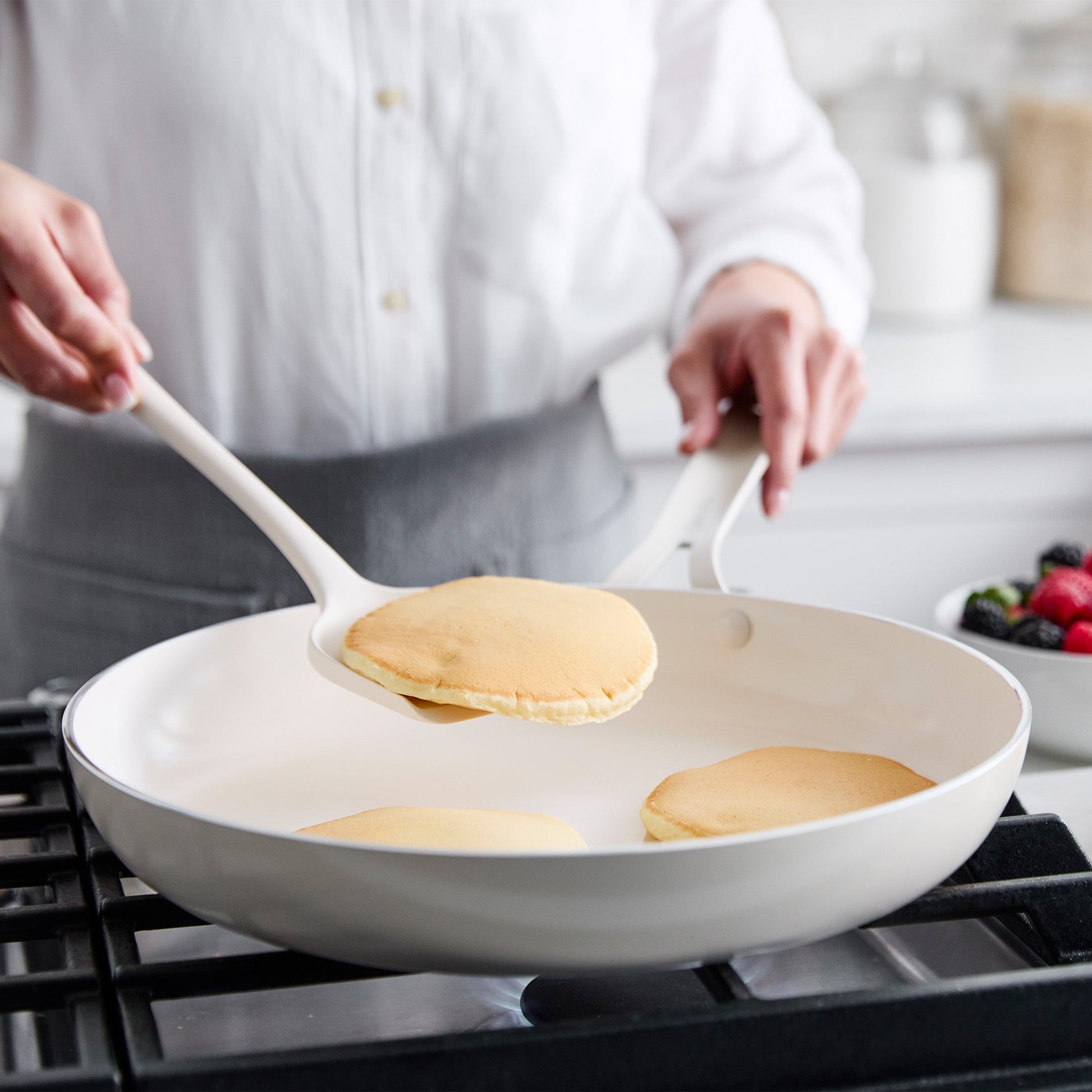 Nova Gallery Ceramic Nonstick 12" Frypan | Cream