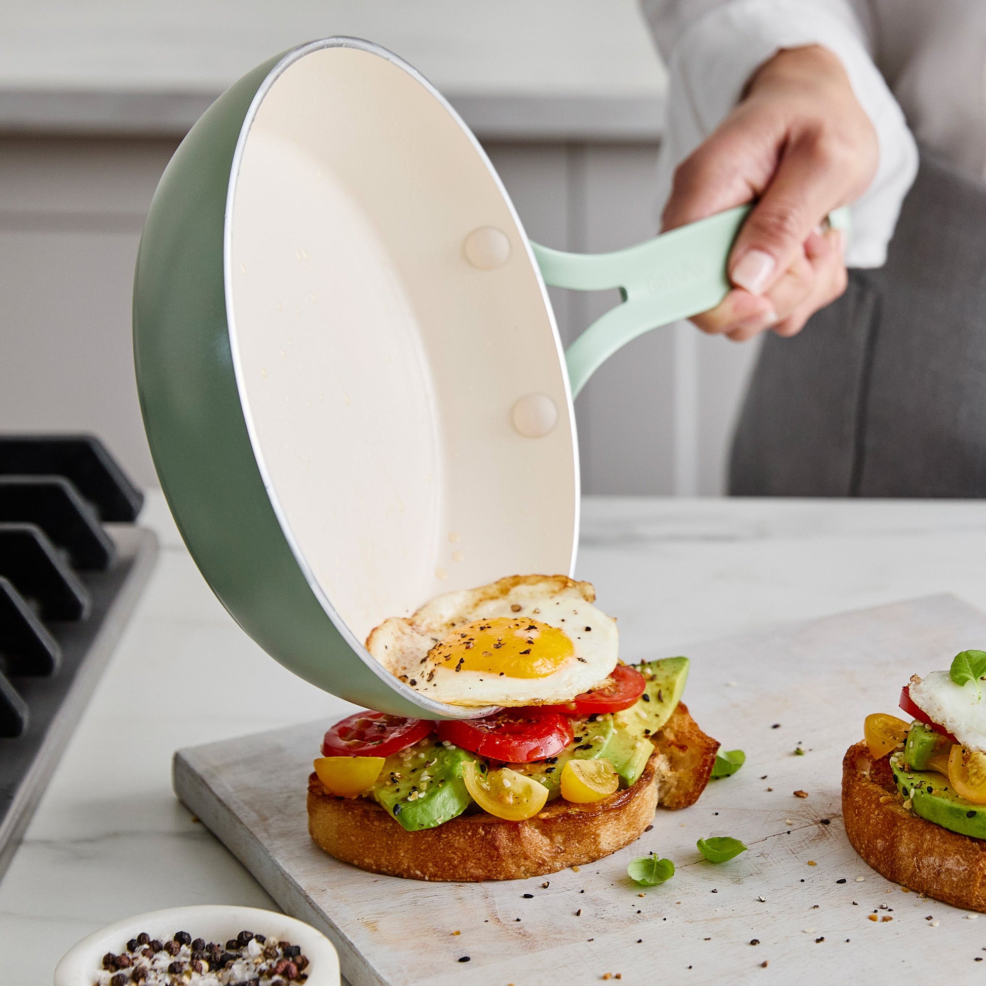 Nova Gallery Ceramic Nonstick 12" Frypan | Pistachio