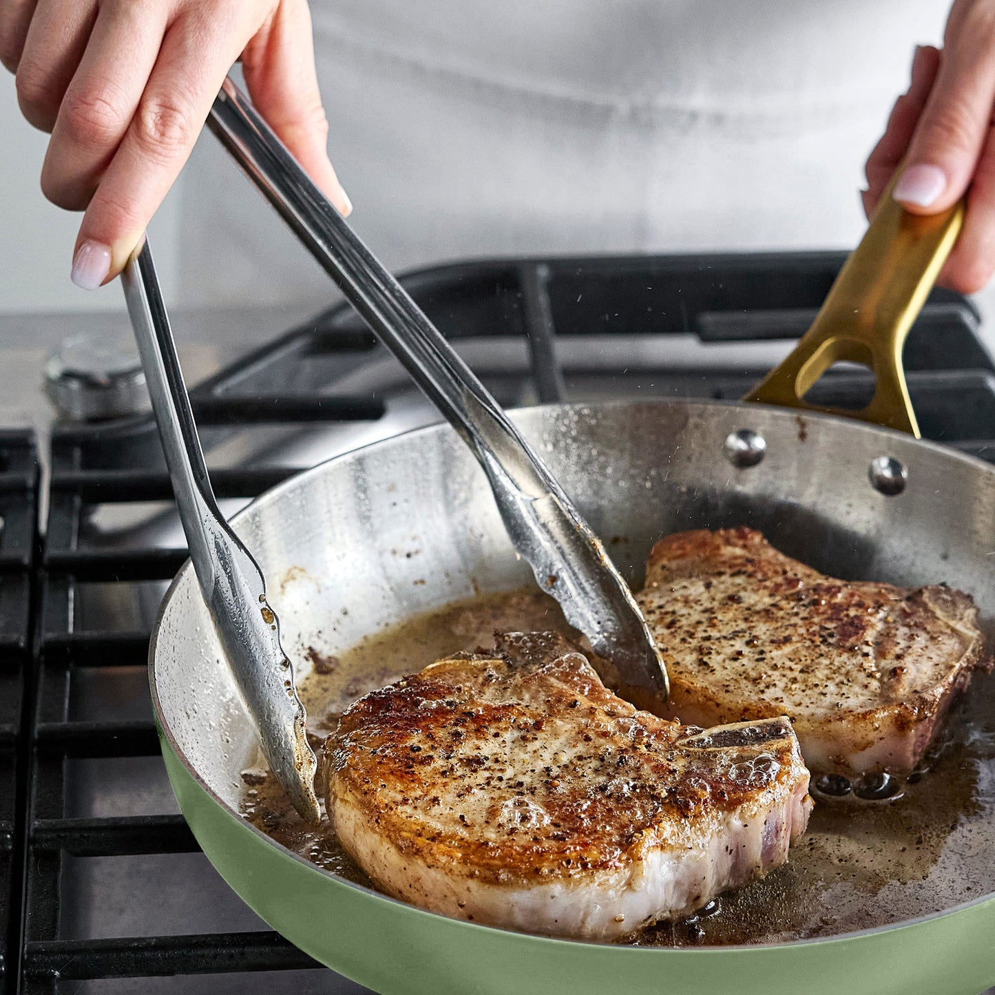 Reserve Pro Uncoated Stainless Steel 12-Piece Cookware Set | Sage
