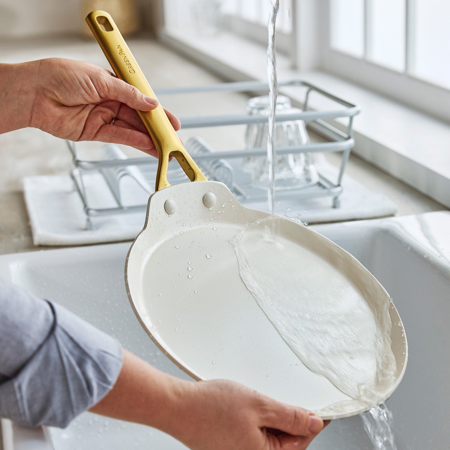 Reserve Pro Ceramic Nonstick 10" Crepe Pan | Cream