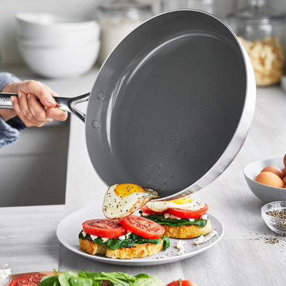 GP5 Stainless Steel 10" and 12" Frypan Set | Mirror Handles