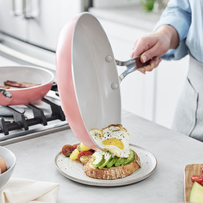 Nova Ceramic Nonstick 3-Piece Cookware Set | Coral