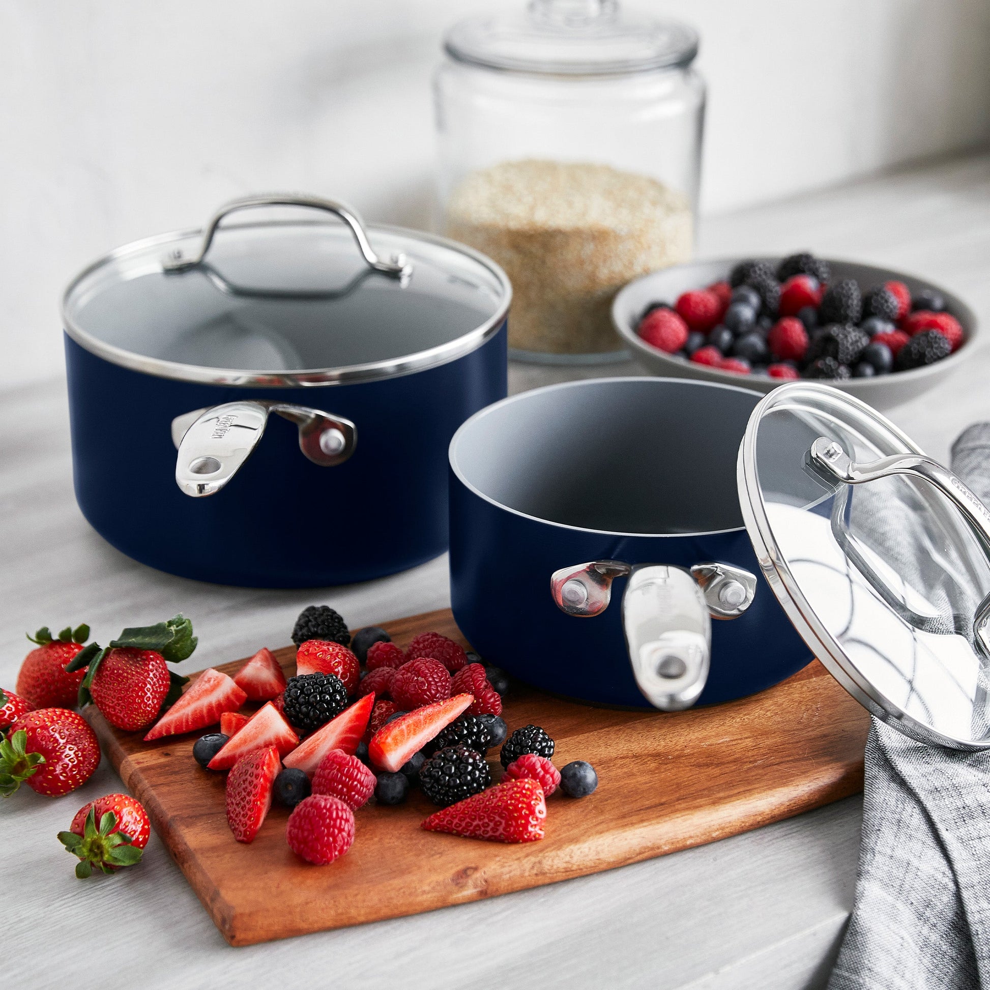 Valencia Pro Ceramic Nonstick 11-Piece Cookware Set | Twilight