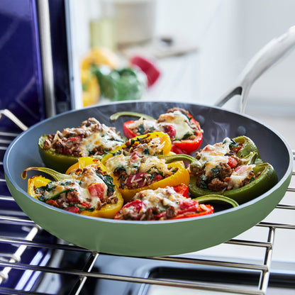 Valencia Pro Ceramic Nonstick 11-Piece Cookware Set | Sage