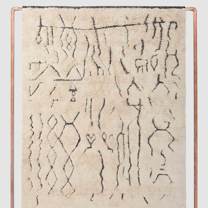Nahla Hand-Knotted Beni Ourain Area Rug
