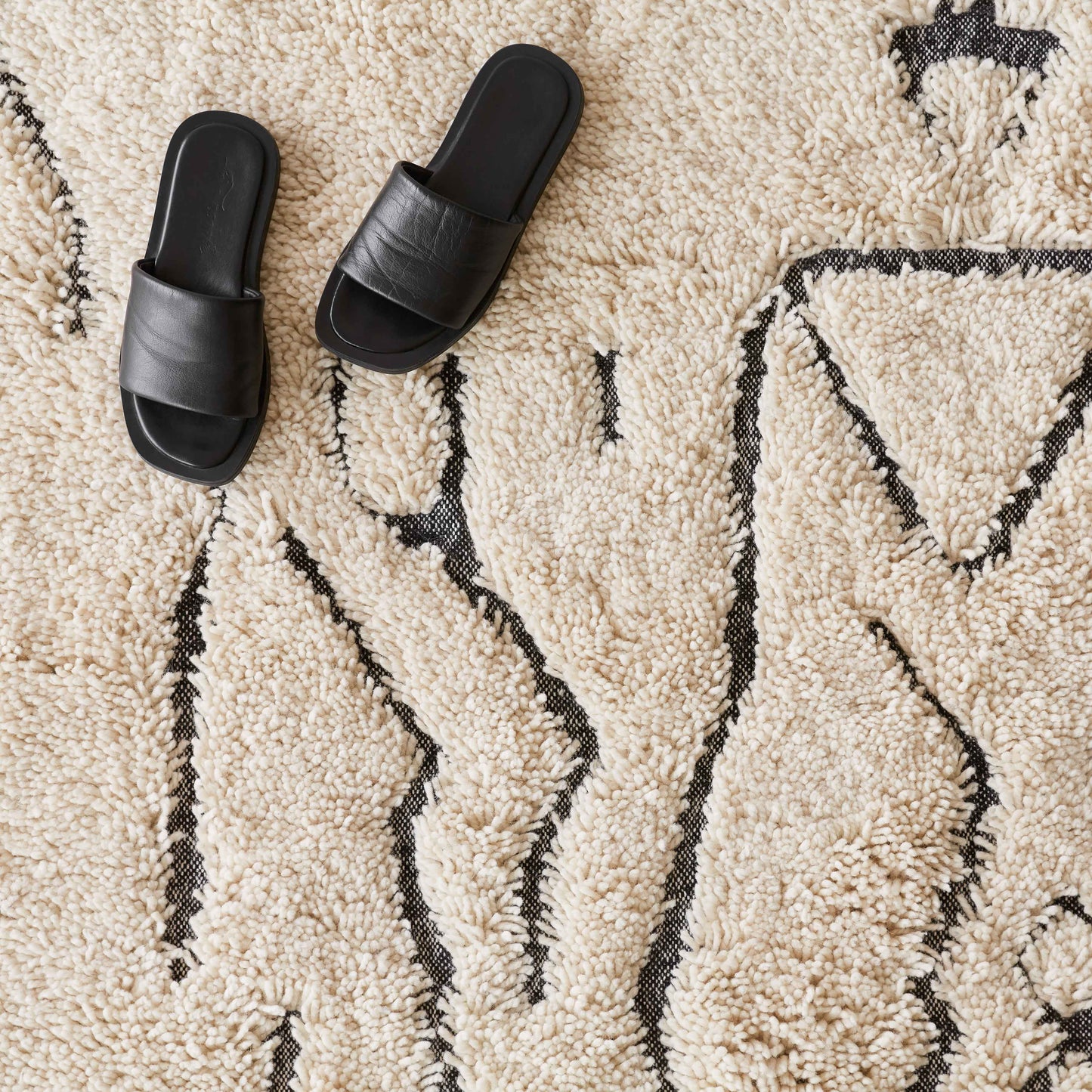 Nahla Hand-Knotted Beni Ourain Area Rug