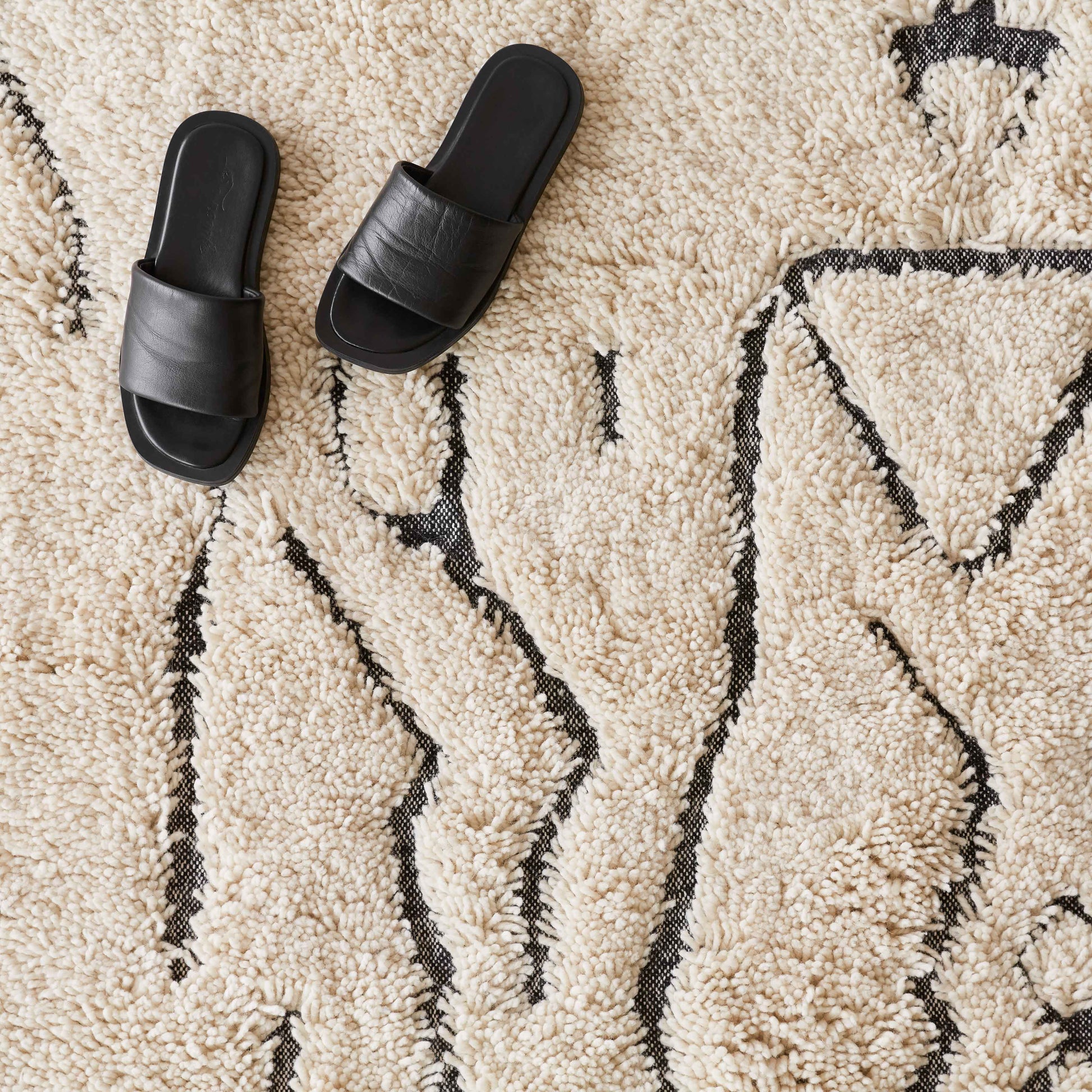 Nahla Hand-Knotted Beni Ourain Area Rug