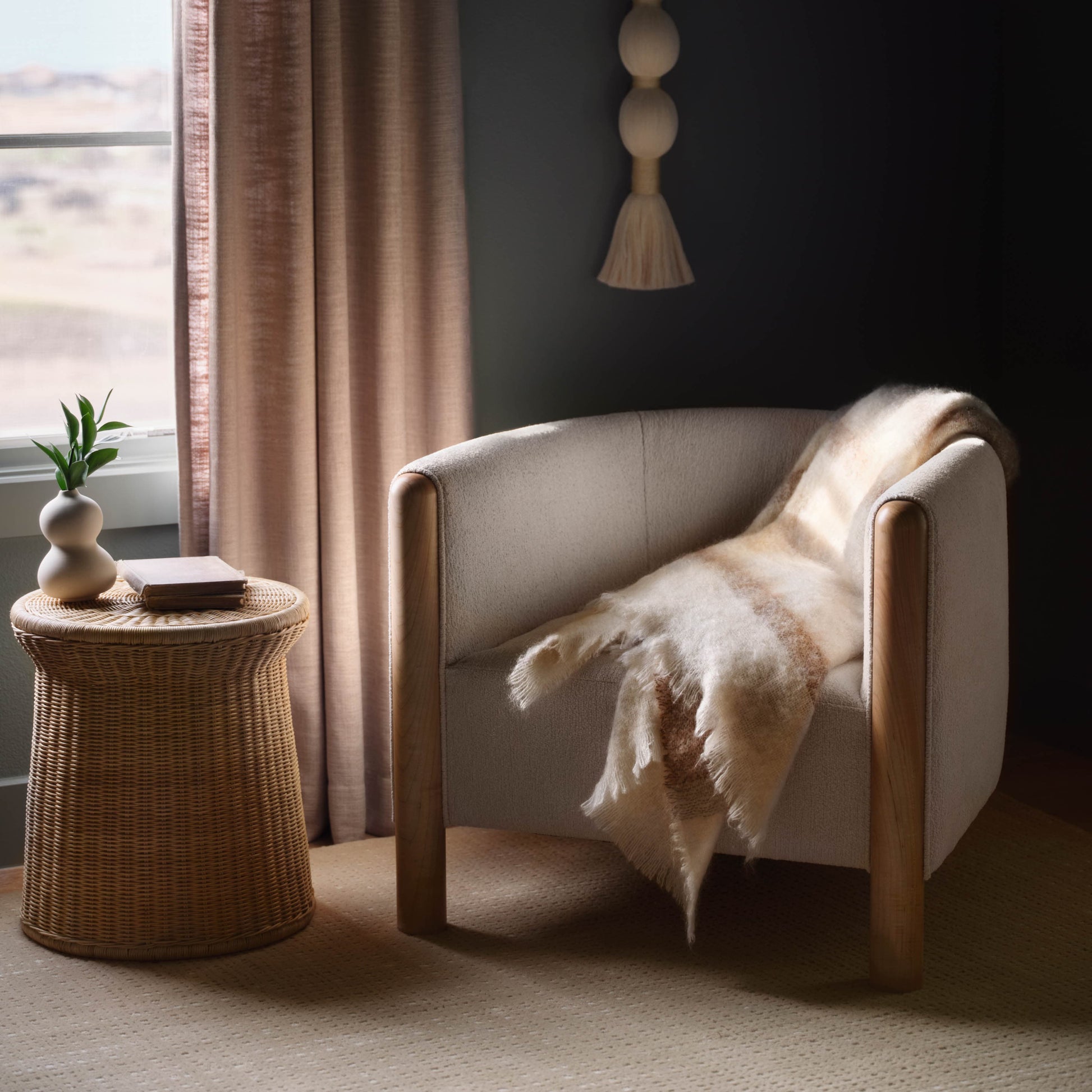 Ora Wicker Side Table