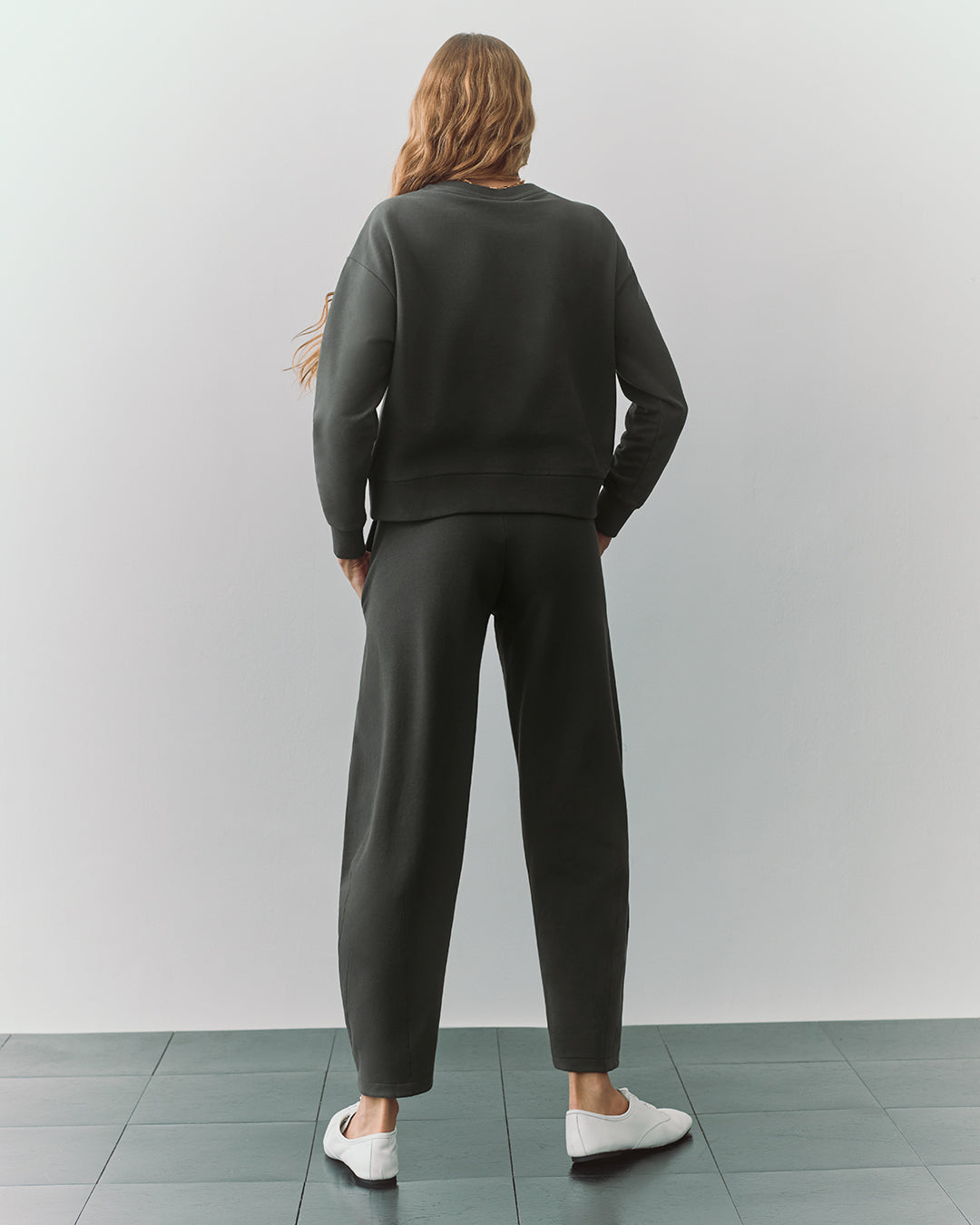 Fleece Cropped Sweatshirt