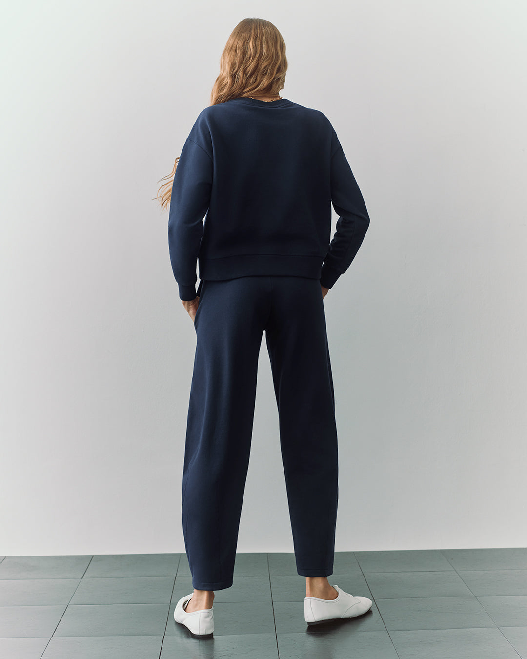 Fleece Cropped Sweatshirt