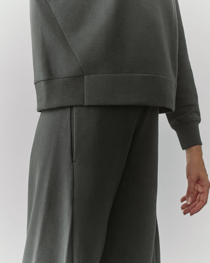 Fleece Cropped Sweatshirt