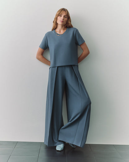 French Terry Cropped Tee