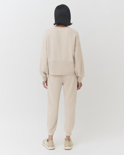Terry Balloon Sleeve Sweatshirt