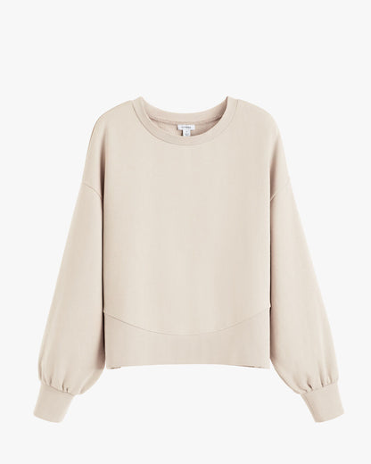 Terry Balloon Sleeve Sweatshirt