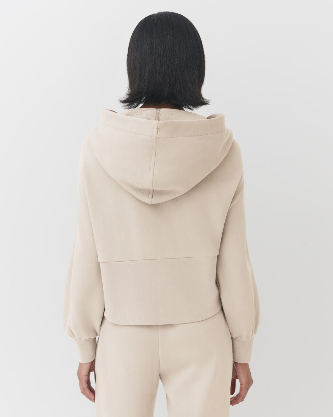 Terry Zip Front Hoodie