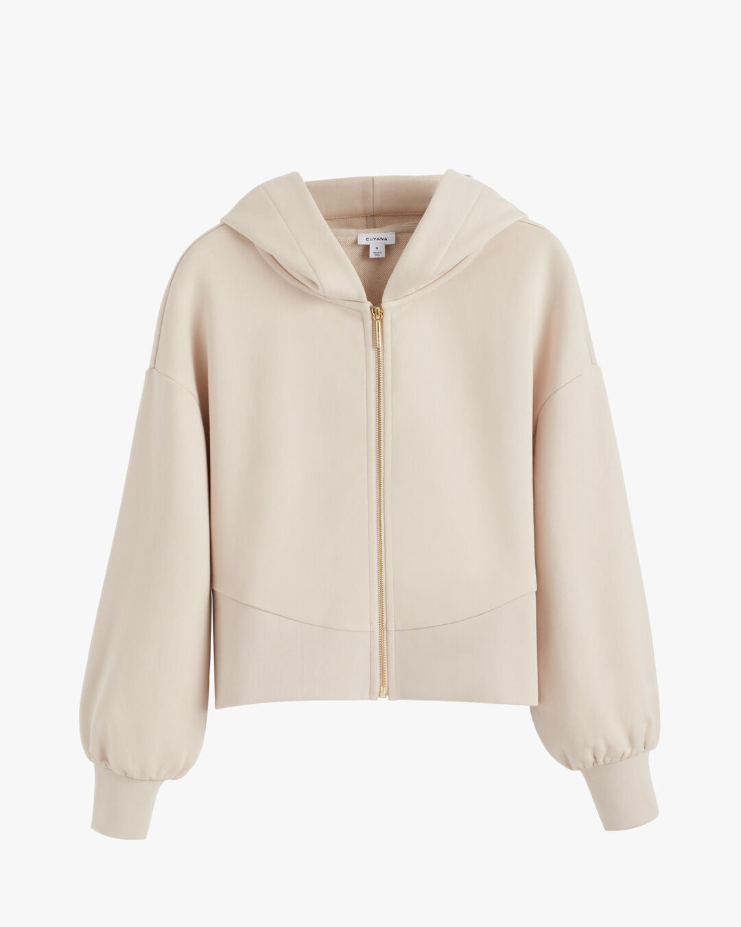 Terry Zip Front Hoodie