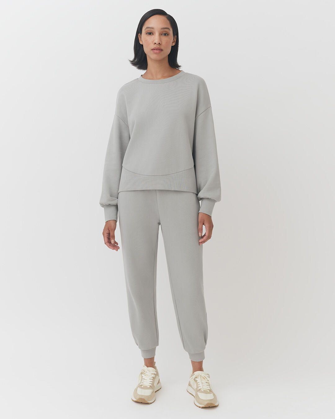 Terry Balloon Sleeve Sweatshirt