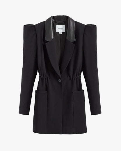 Draped Sleeve Blazer