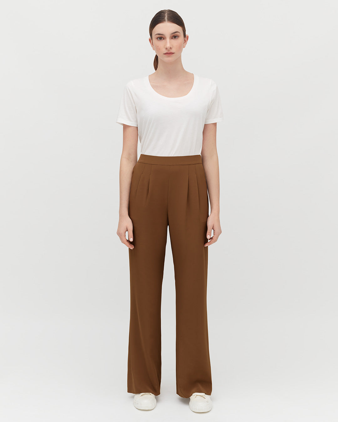 Silk Wide-Leg Pant