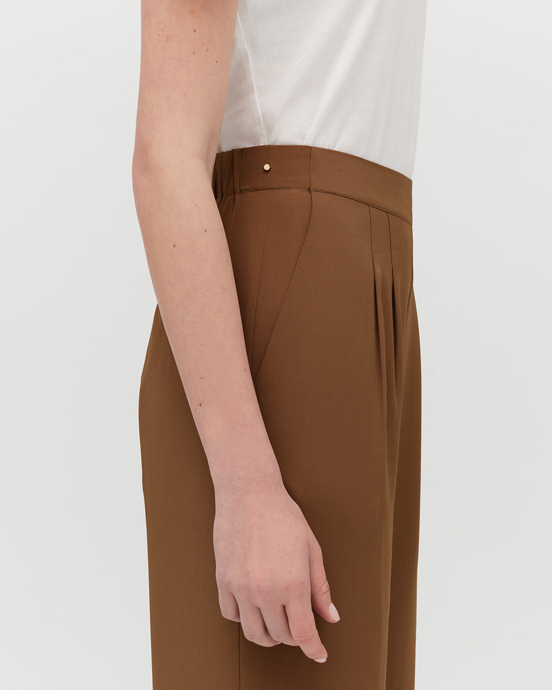 Silk Wide-Leg Pant