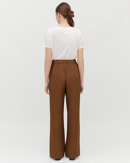 Silk Wide-Leg Pant