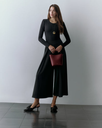 Ponte Pleated Pant