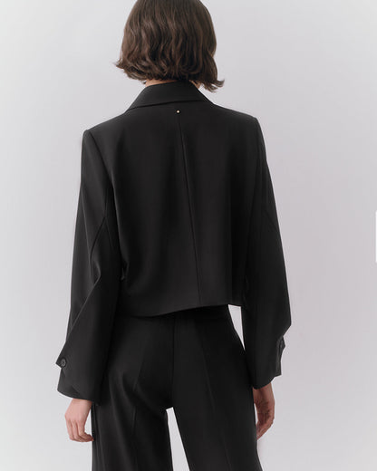 Wool Cropped Blazer