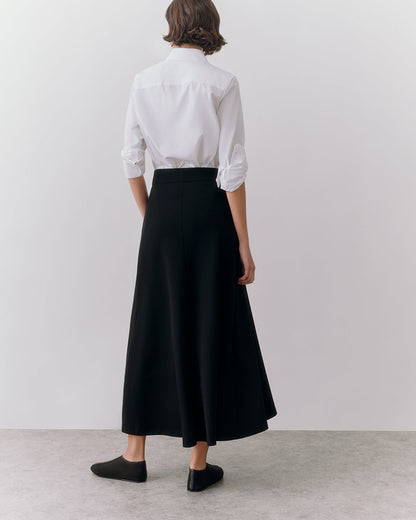 Ponte Pleat Front Skirt