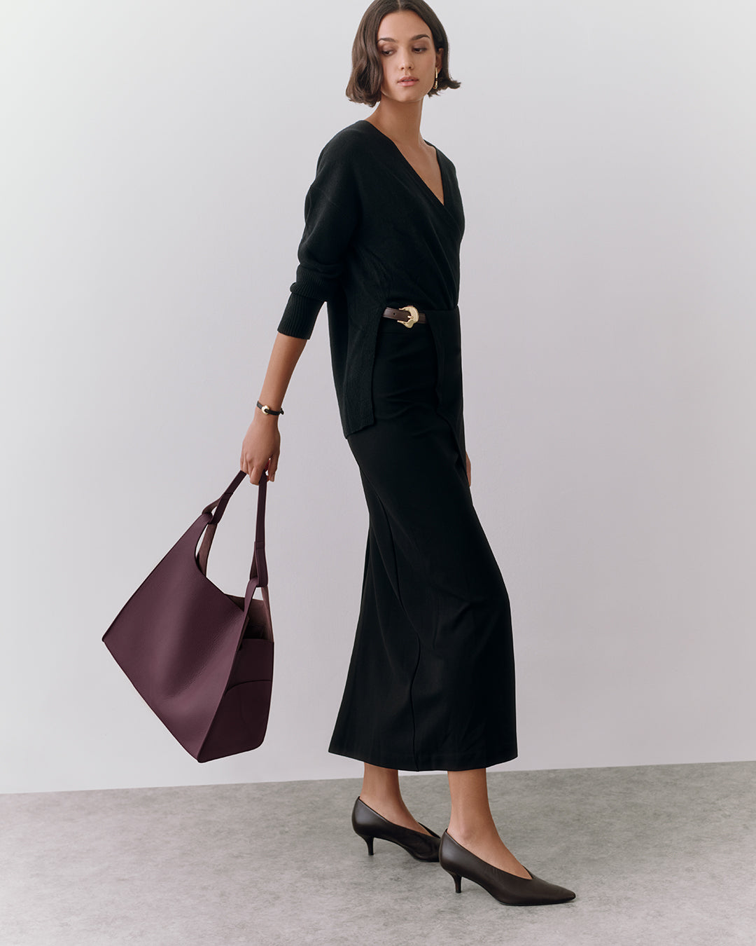 Oversized Double Loop Bag