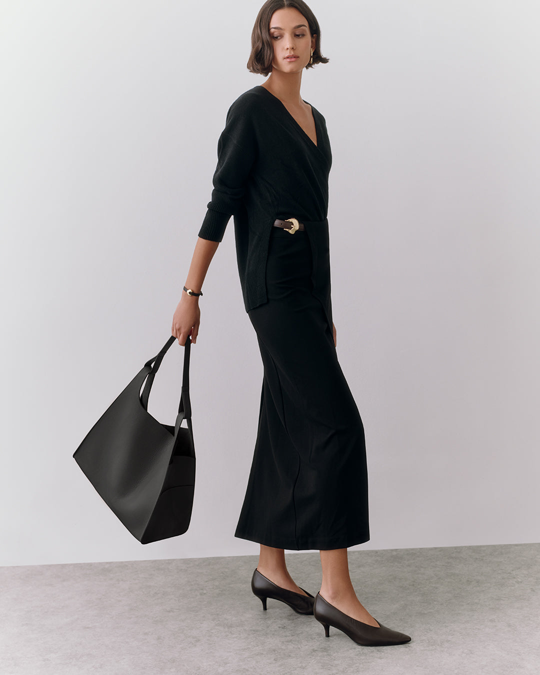 Oversized Double Loop Bag