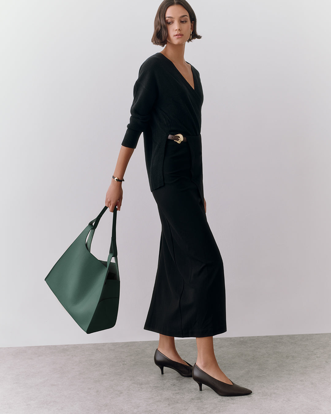 Oversized Double Loop Bag