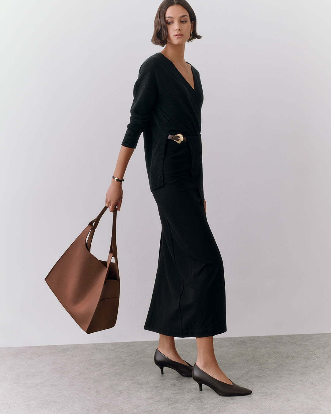 Oversized Double Loop Bag