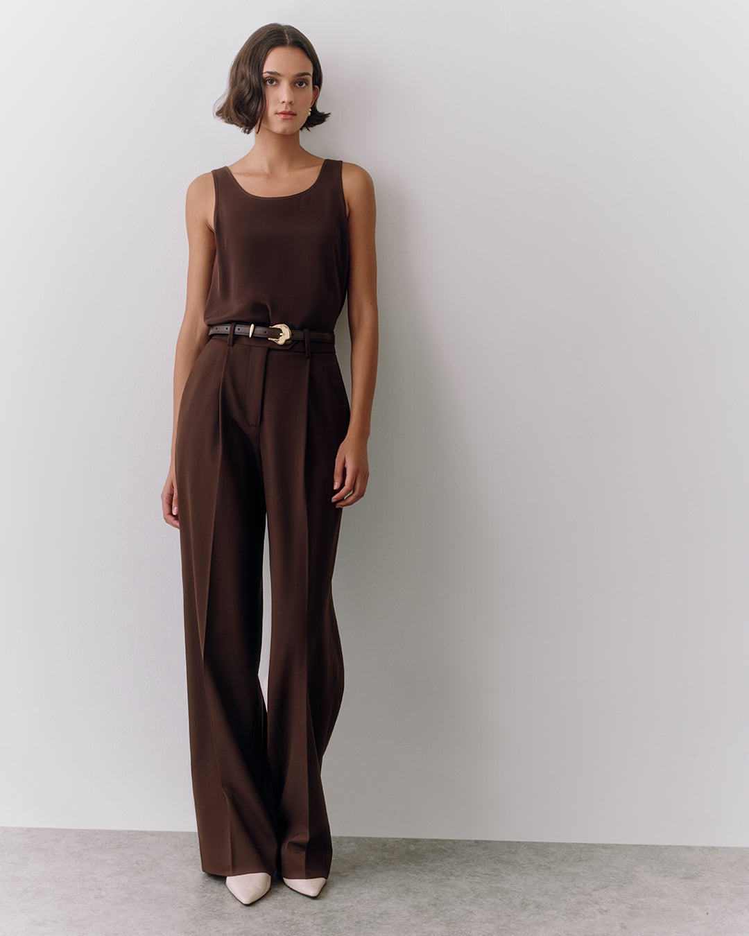 Wool Wide Leg Pant